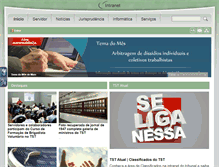 Tablet Screenshot of csjt.jus.br