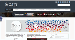 Desktop Screenshot of portal.csjt.jus.br