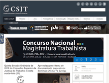 Tablet Screenshot of portal.csjt.jus.br